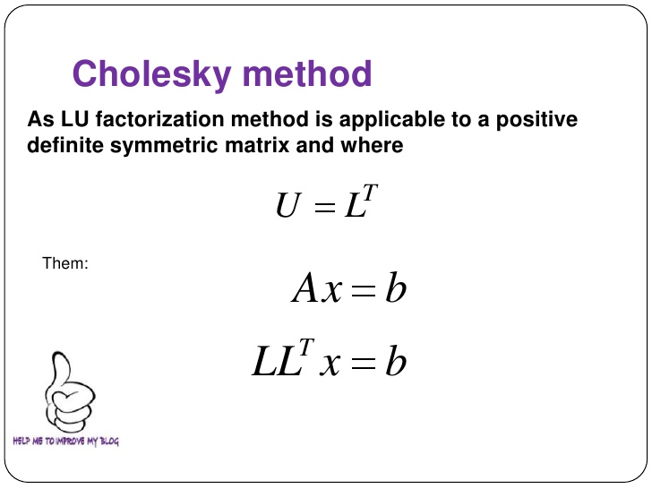 Cholesky Decomposition